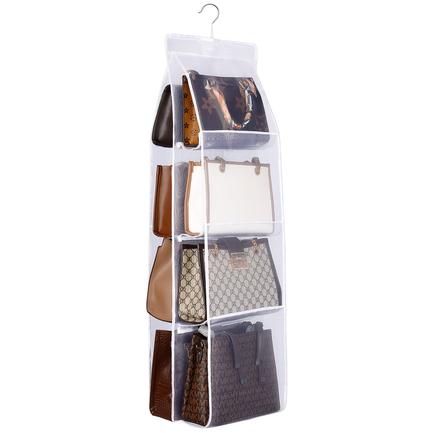 8-Pocket Foldable Handbag Organizer