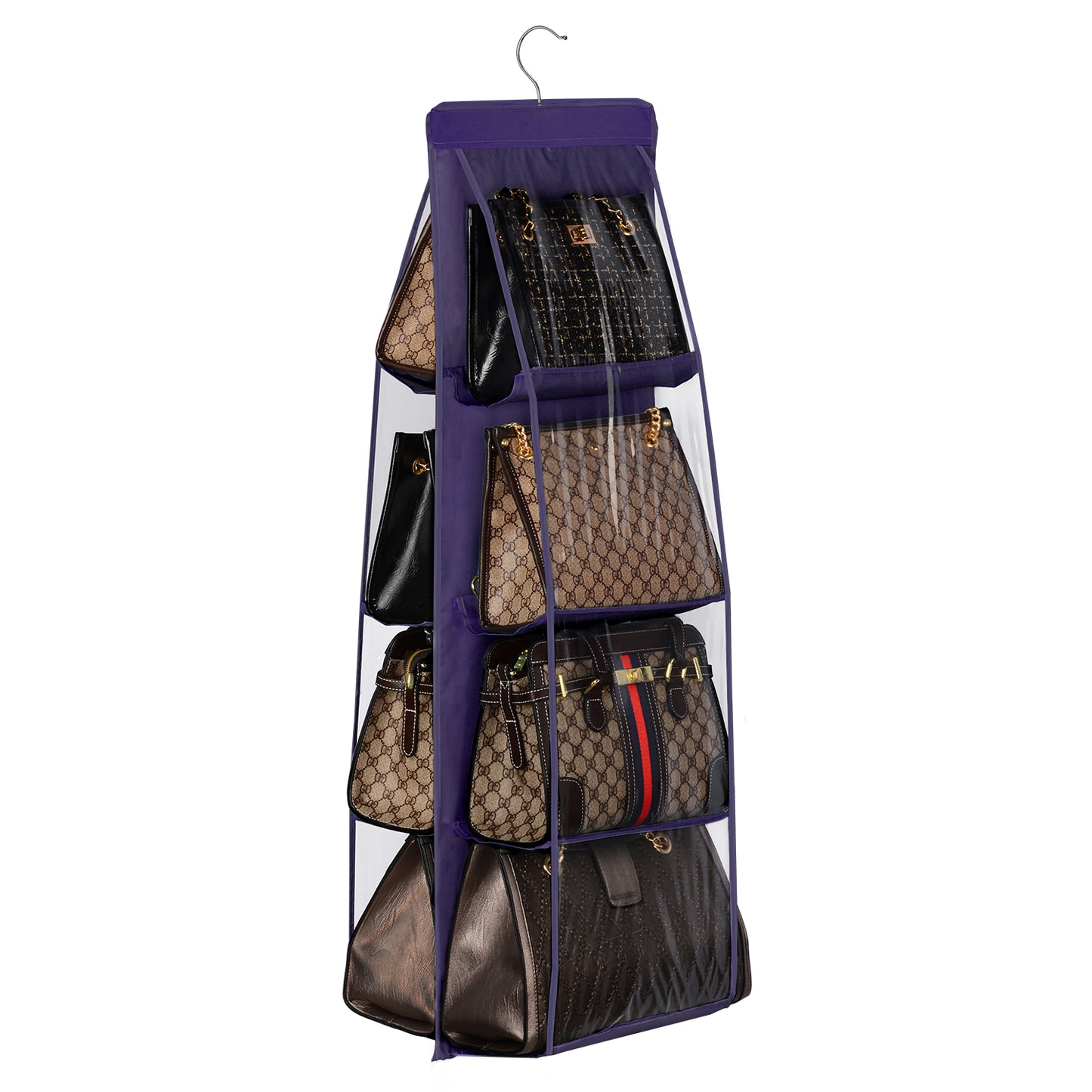 8-Pocket Foldable Handbag Organizer
