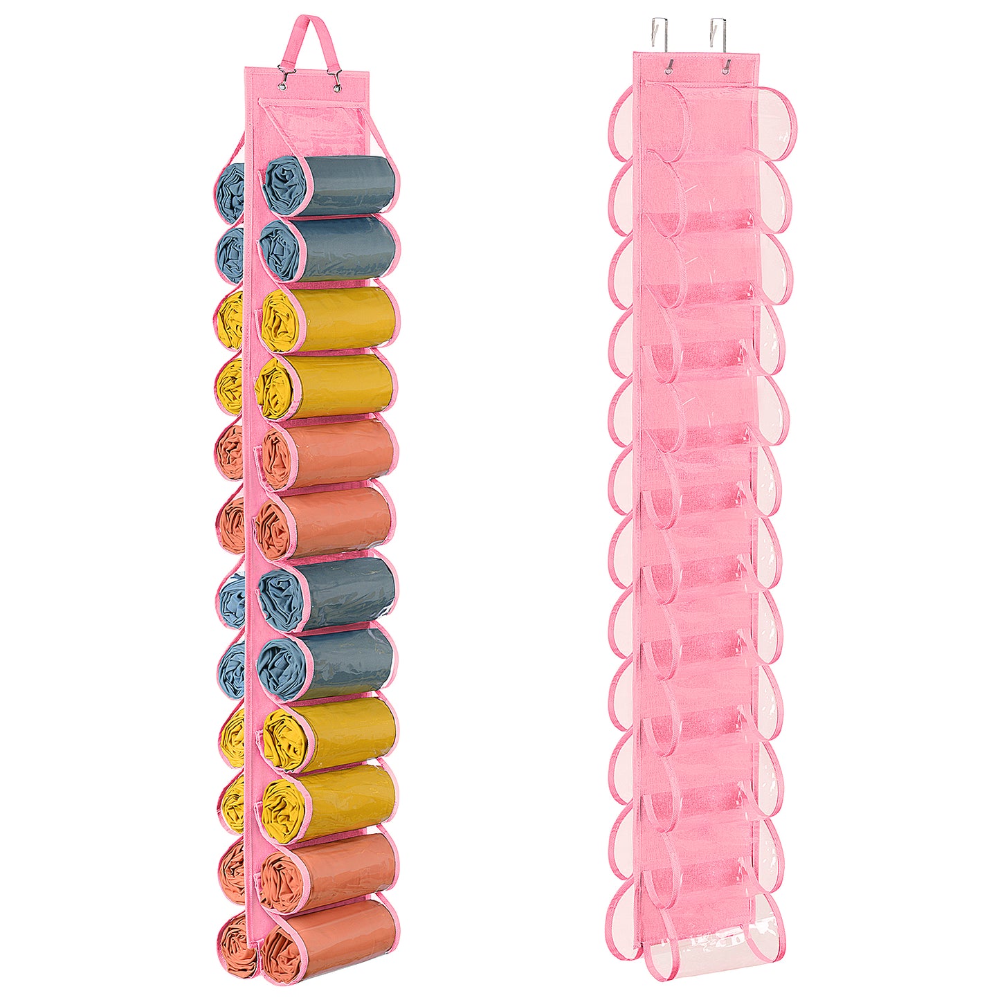 Hanging Yoga Legging Storage Organizer with 24 Pockets