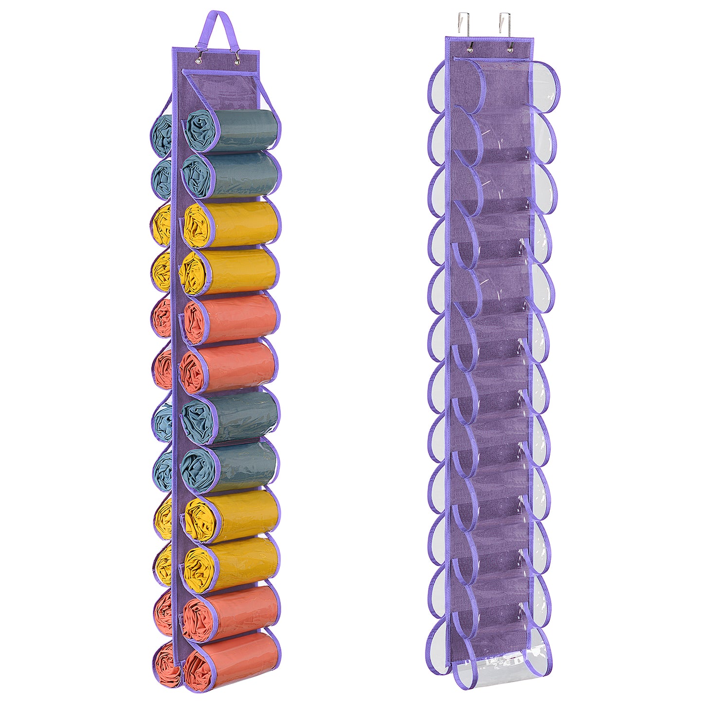 Hanging Yoga Legging Storage Organizer with 24 Pockets