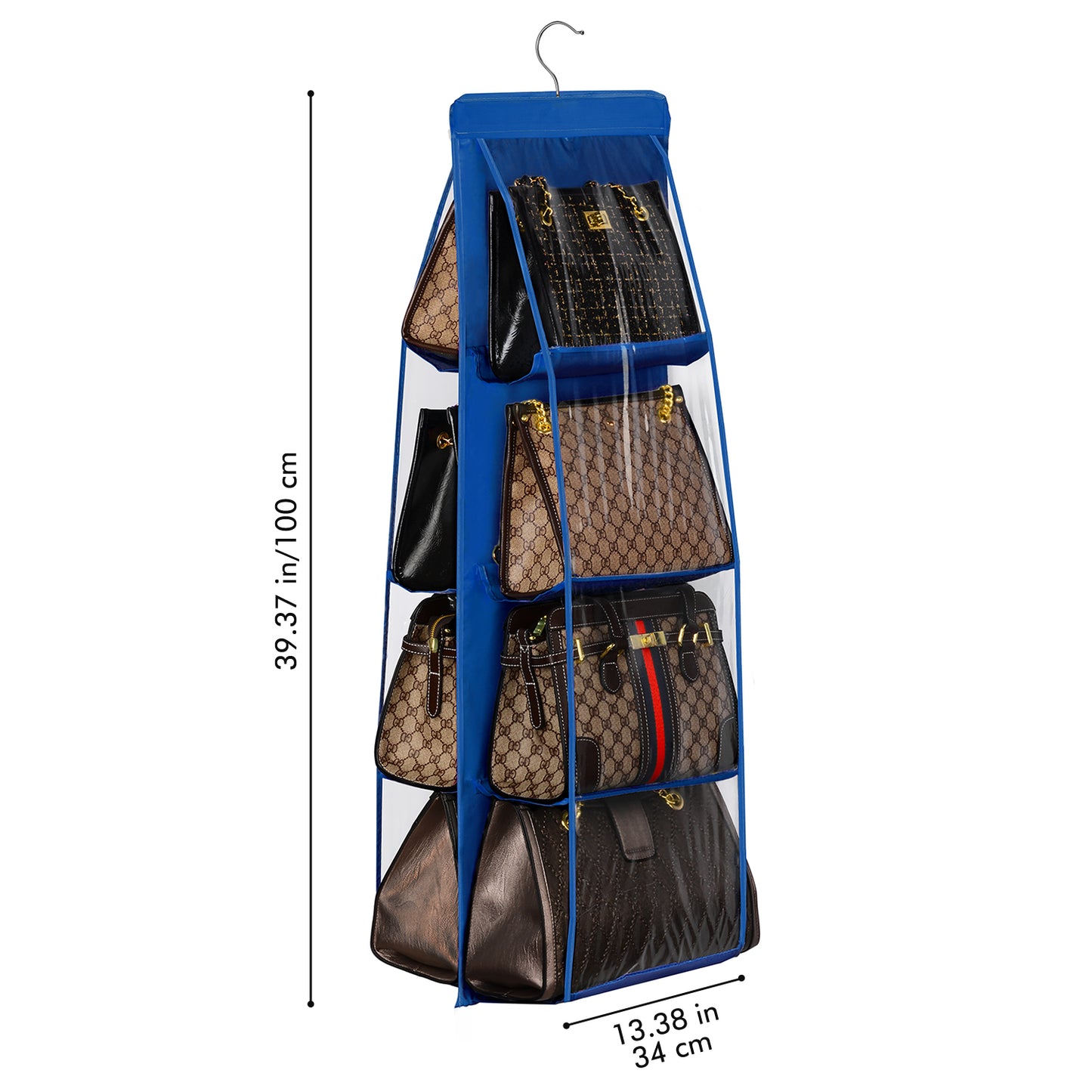 8-Pocket Foldable Handbag Organizer