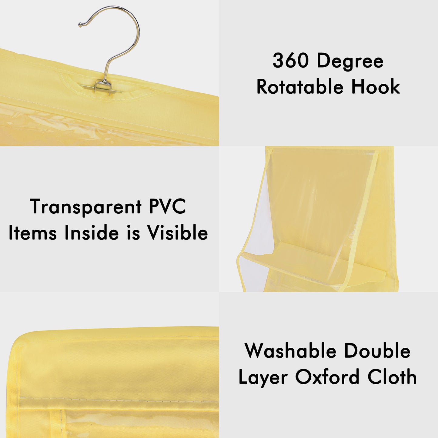 8-Pocket Foldable Handbag Organizer
