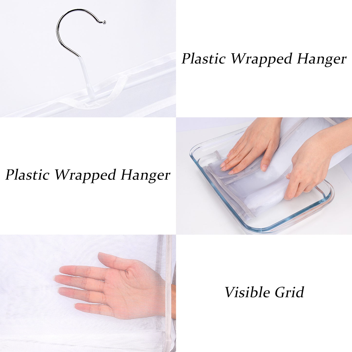 2-Pack Handbag Hanging Organizer with 8 Pockets