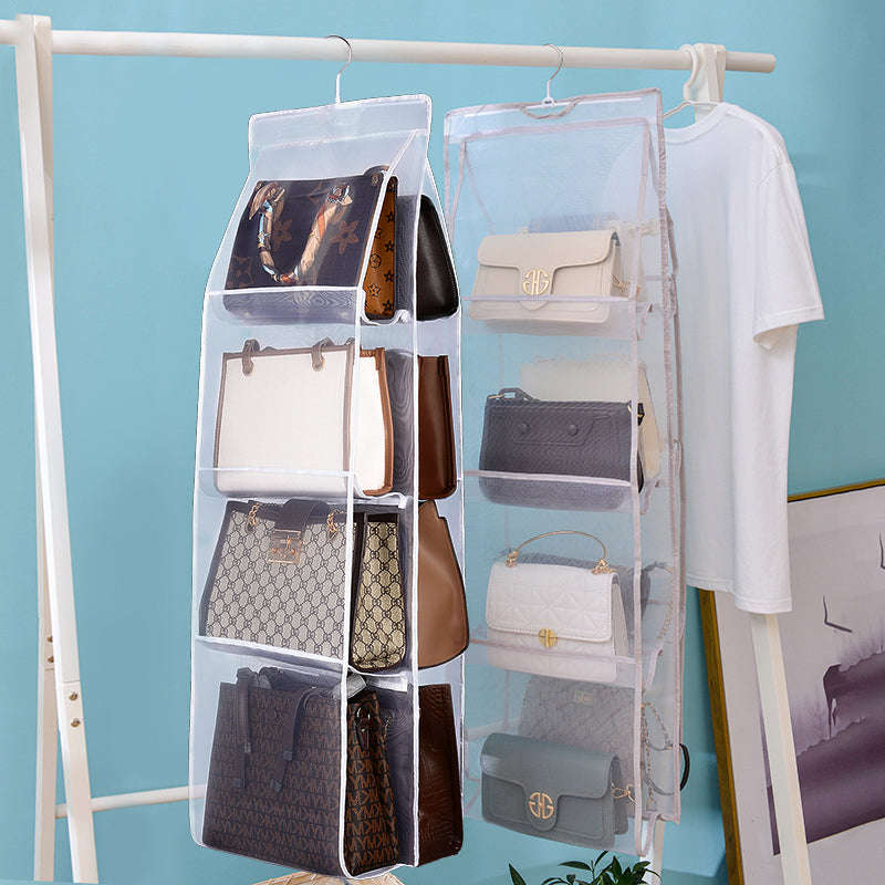 2-Pack Handbag Hanging Organizer with 8 Pockets