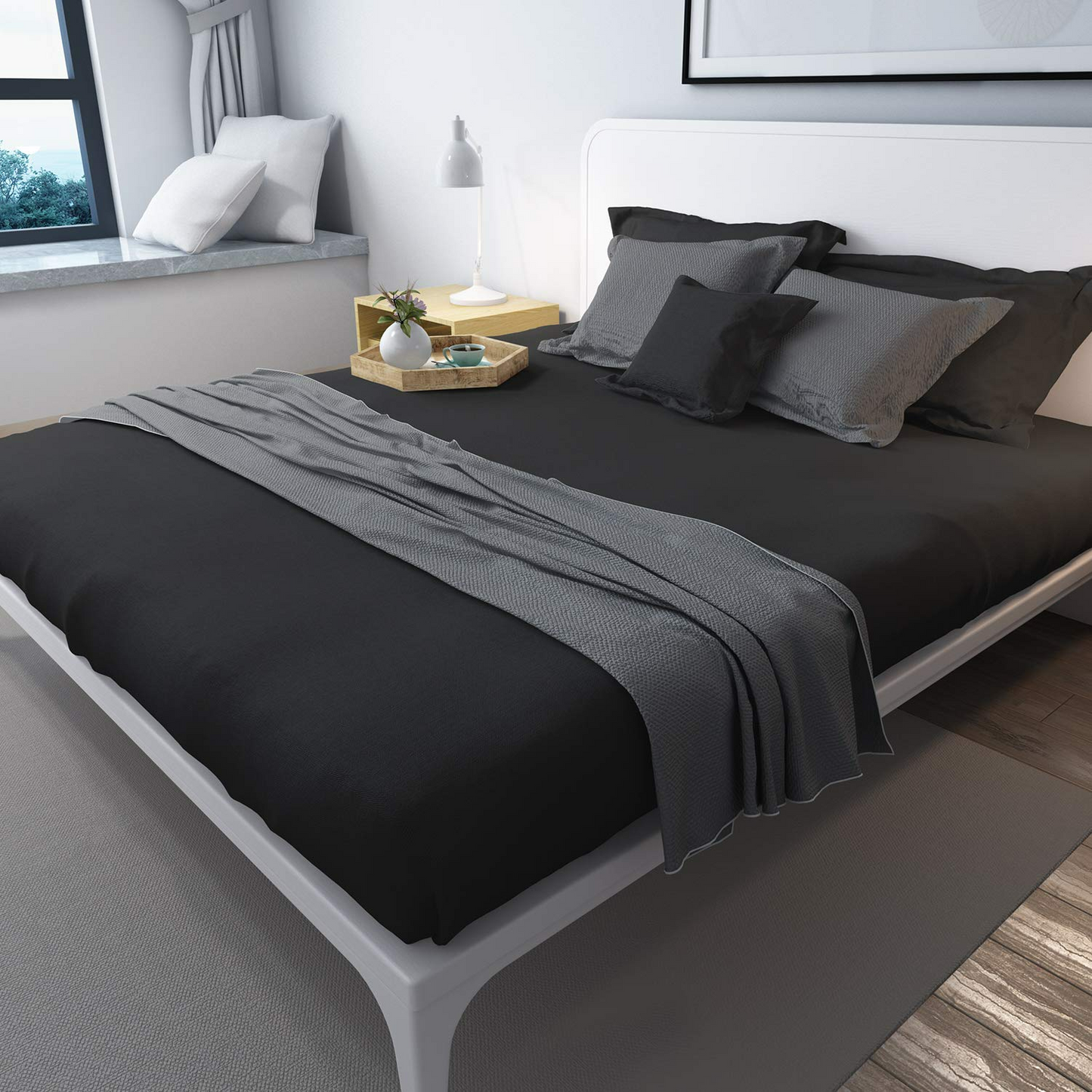 Flat Sheet Pillow Cases Set