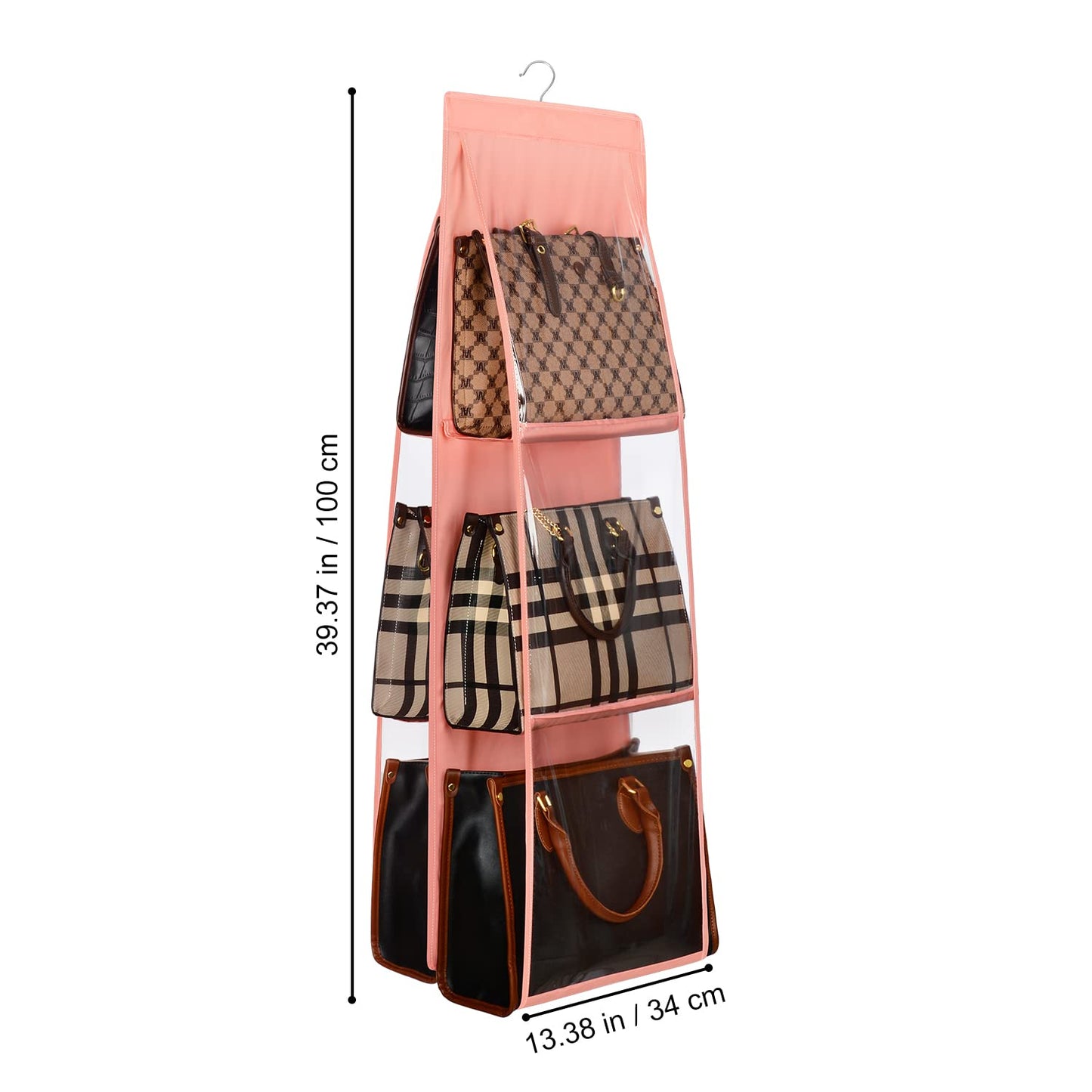6 Pockets Foldable Handbag Hanging Organizer