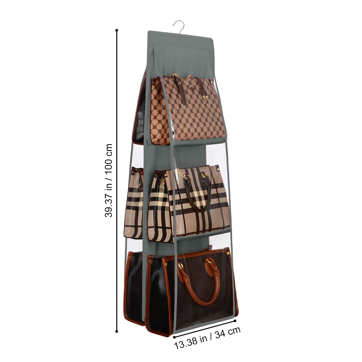 6 Pockets Foldable Handbag Hanging Organizer