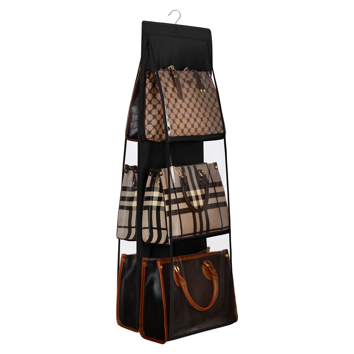 6 Pockets Foldable Handbag Hanging Organizer