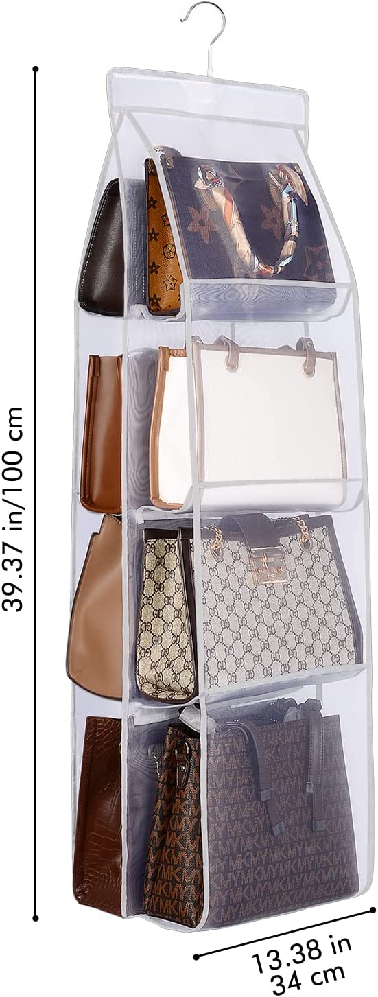 8-Pocket Foldable Handbag Organizer