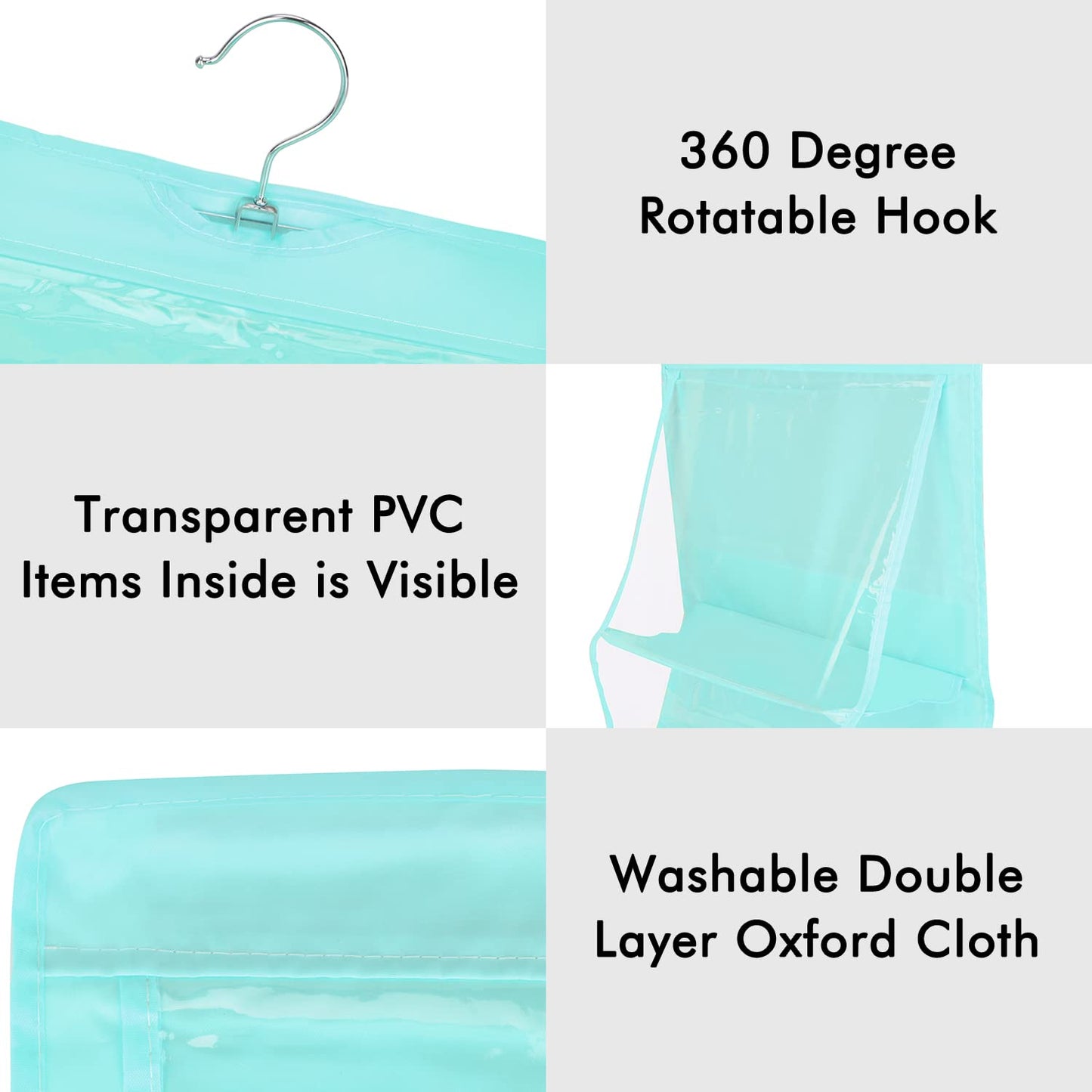 6 Pockets Foldable Handbag Hanging Organizer