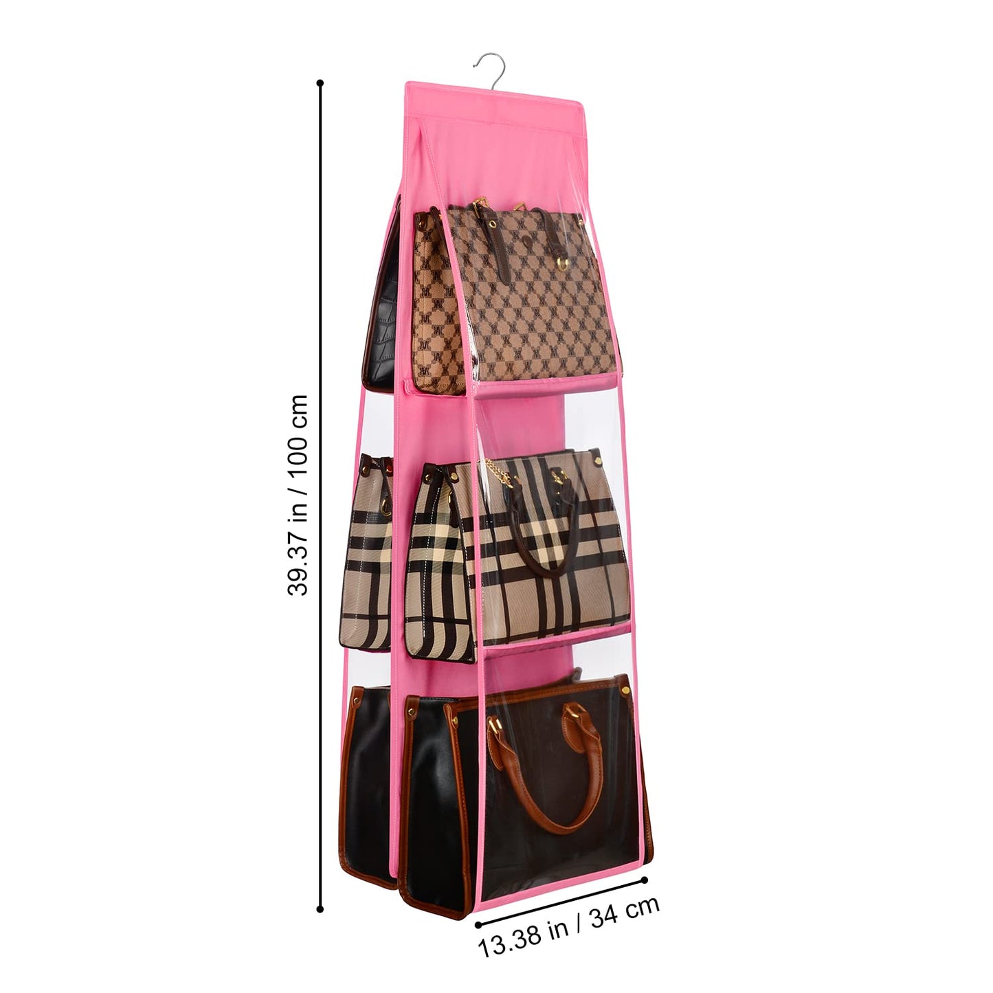 6 Pockets Foldable Handbag Hanging Organizer