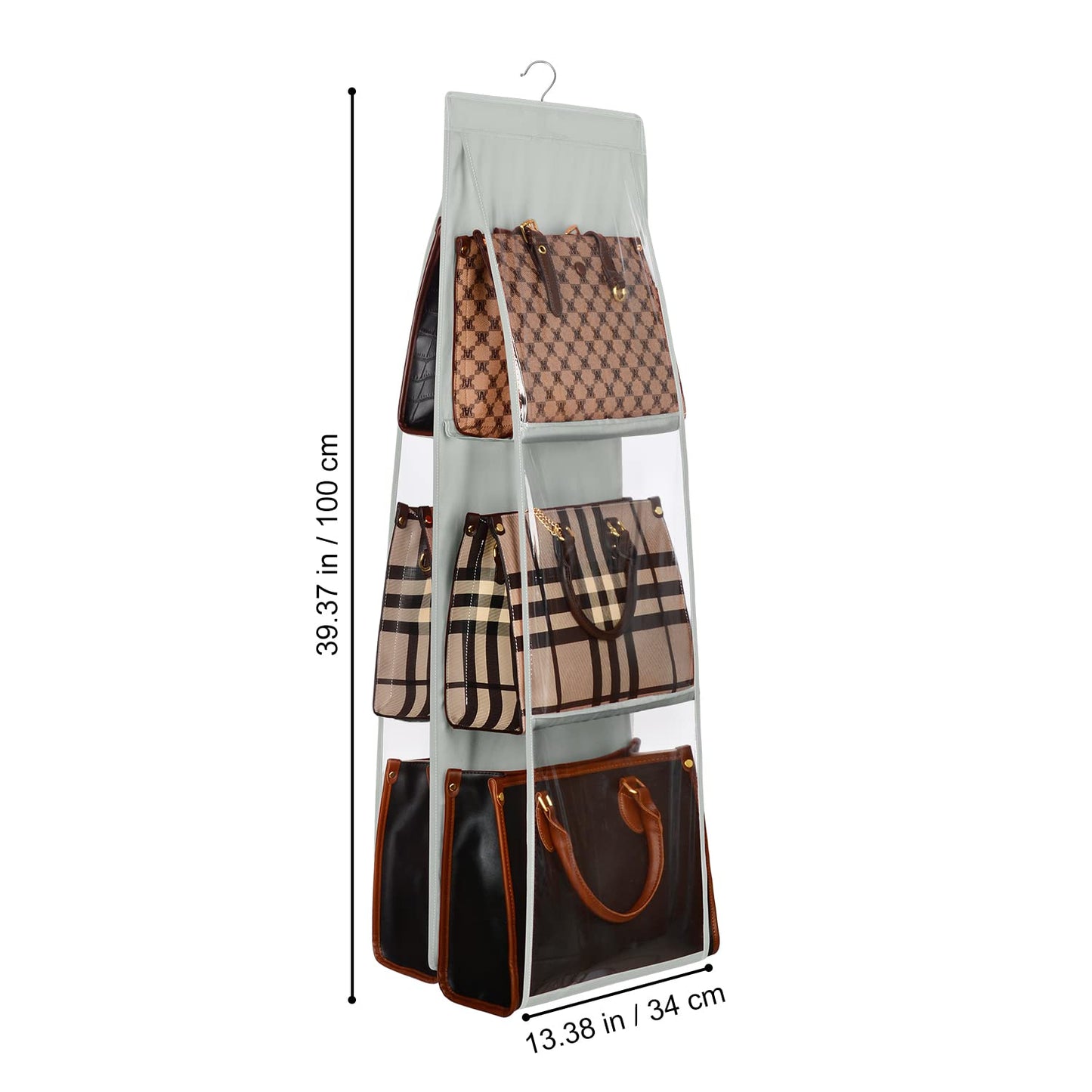 6 Pockets Foldable Handbag Hanging Organizer