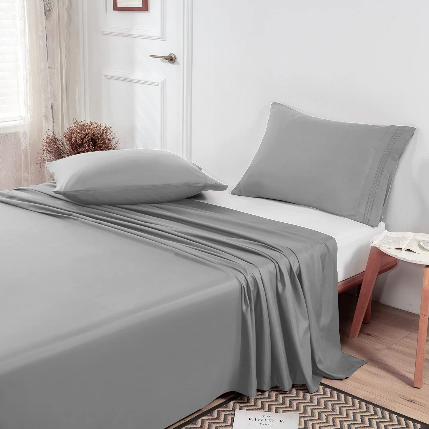 Flat Sheet Pillow Cases Set