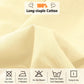 100% Cotton Fitted Sheet – 300 Thread Count Cooling & Breathable Deep Pocket Bed Sheet with Secure Elastic Fit for Hotel & Home, Twin/Twin XL/Full/Queen/King