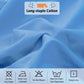 100% Cotton Fitted Sheet – 300 Thread Count Cooling & Breathable Deep Pocket Bed Sheet with Secure Elastic Fit for Hotel & Home, Twin/Twin XL/Full/Queen/King