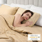 Satin Duvet Cover Set – Ultra Soft Silk-Like Microfiber, Champagne