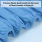 100% Cotton Fitted Sheet – 300 Thread Count Cooling & Breathable Deep Pocket Bed Sheet with Secure Elastic Fit for Hotel & Home, Twin/Twin XL/Full/Queen/King