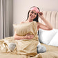Satin Duvet Cover Set – Ultra Soft Silk-Like Microfiber, Champagne