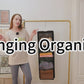 Lirex Handbag Hanging Organizer, 8 Pocket Purse Storage Hanger Oxford Cloth Closet for Family Closet Bedroom, Foldable and Universal Fit (Black)