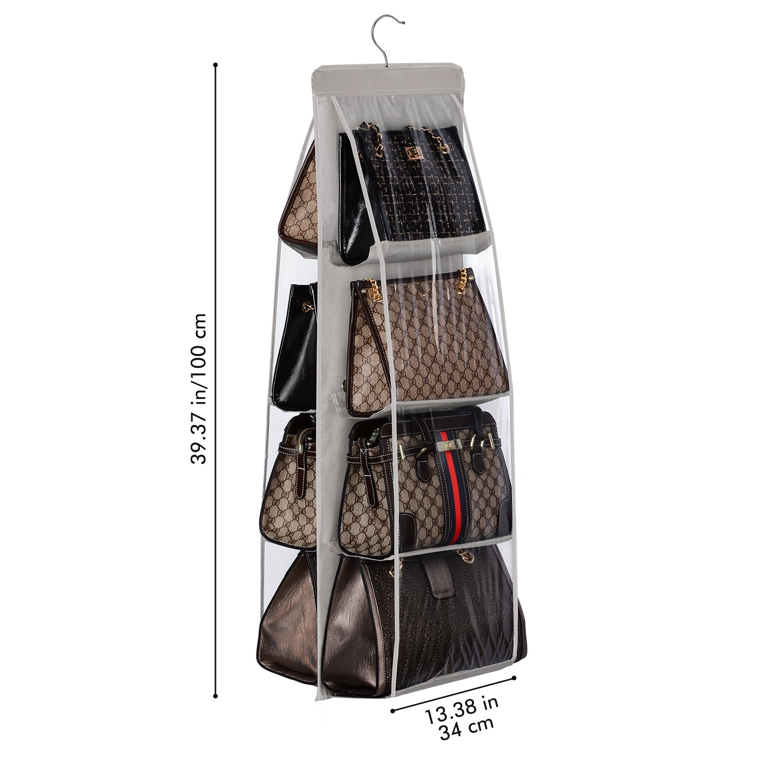 4 Pack Handbag Dust Bags Clear Purse Storage Organizer For Closet, Hanging  Zipper Storage Bag For Ha | Fruugo NO