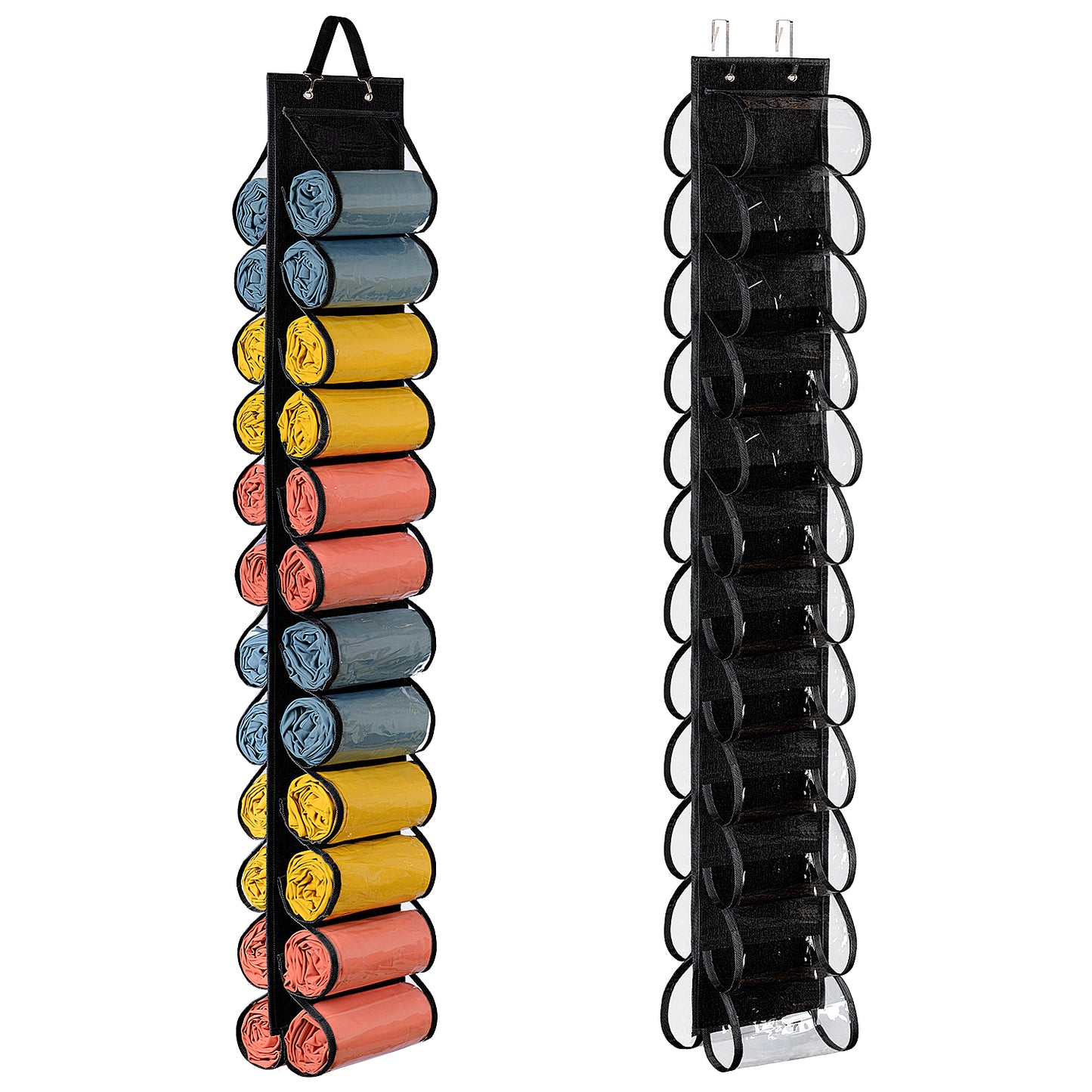 Hanging Yoga Legging Storage Organizer with 24 Pockets