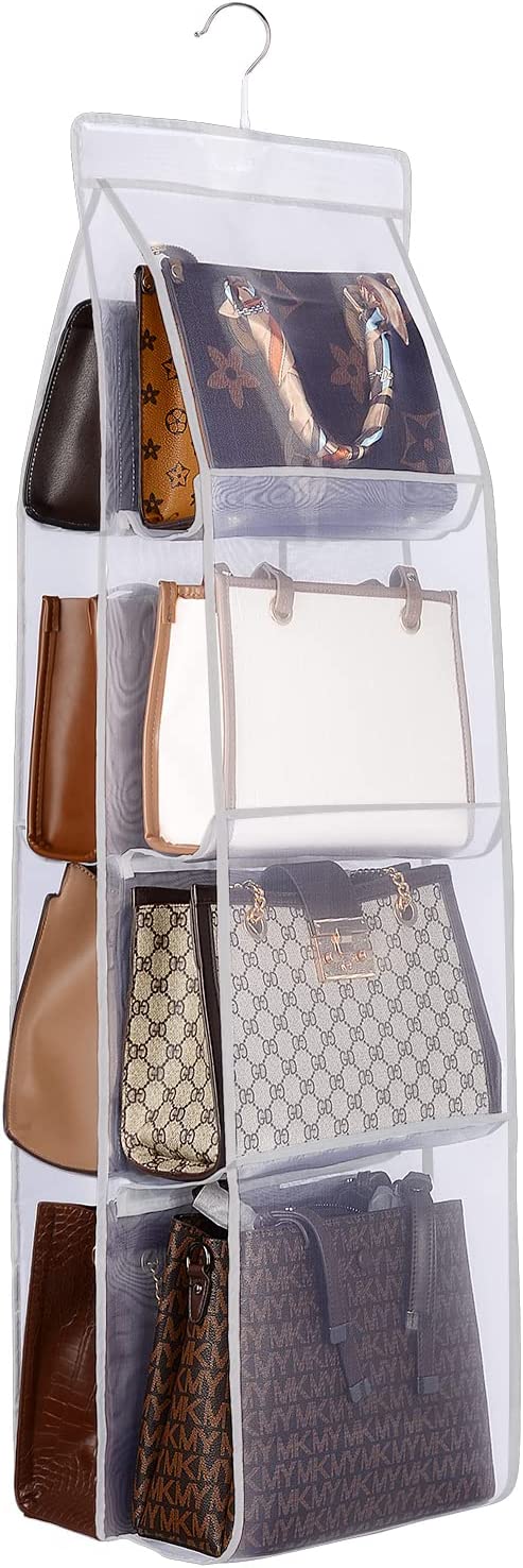 8-Pocket Foldable Handbag Organizer