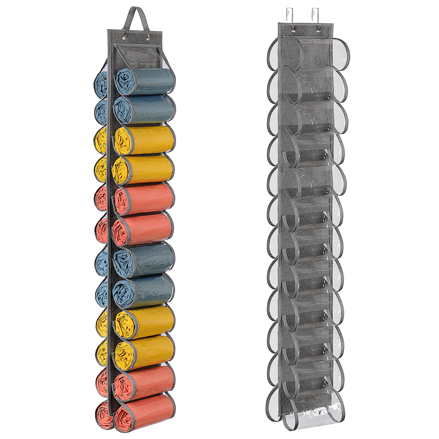 Hanging Yoga Legging Storage Organizer with 24 Pockets